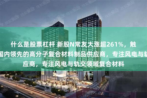 什么是股票杠杆 新股N常友大涨超261%，触发临停！公司为国内领先的高分子复合材料制品供应商，专注风电与轨交领域复合材料
