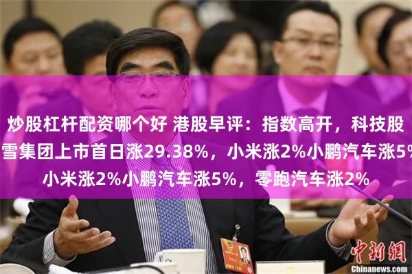 炒股杠杆配资哪个好 港股早评：指数高开，科技股、汽车股普涨，蜜雪集团上市首日涨29.38%，小米涨2%小鹏汽车涨5%，零跑汽车涨2%