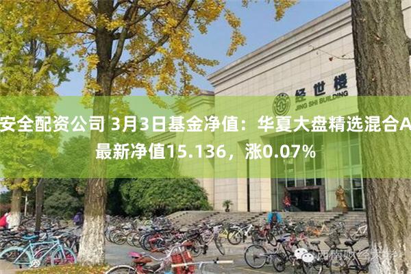 安全配资公司 3月3日基金净值：华夏大盘精选混合A最新净值15.136，涨0.07%