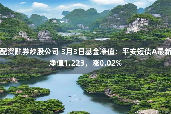 配资融券炒股公司 3月3日基金净值：平安短债A最新净值1.223，涨0.02%