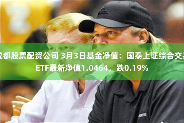 成都股票配资公司 3月3日基金净值：国泰上证综合交易ETF最新净值1.0464，跌0.19%