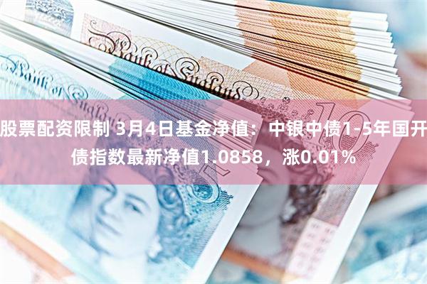 股票配资限制 3月4日基金净值：中银中债1-5年国开债指数最新净值1.0858，涨0.01%