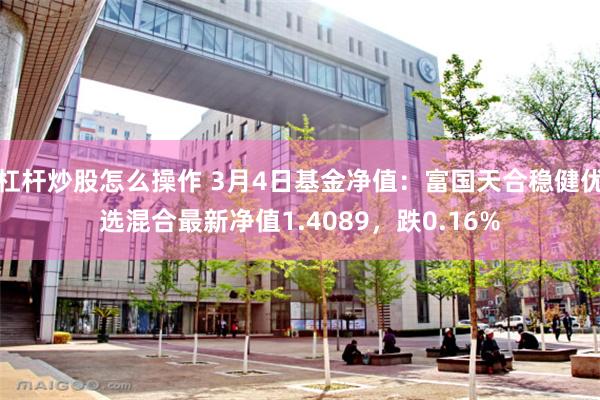 杠杆炒股怎么操作 3月4日基金净值：富国天合稳健优选混合最新净值1.4089，跌0.16%