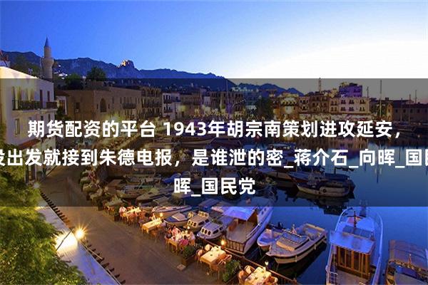 期货配资的平台 1943年胡宗南策划进攻延安，还没出发就接到朱德电报，是谁泄的密_蒋介石_向晖_国民党