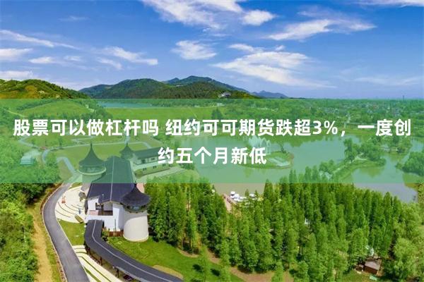 股票可以做杠杆吗 纽约可可期货跌超3%，一度创约五个月新低