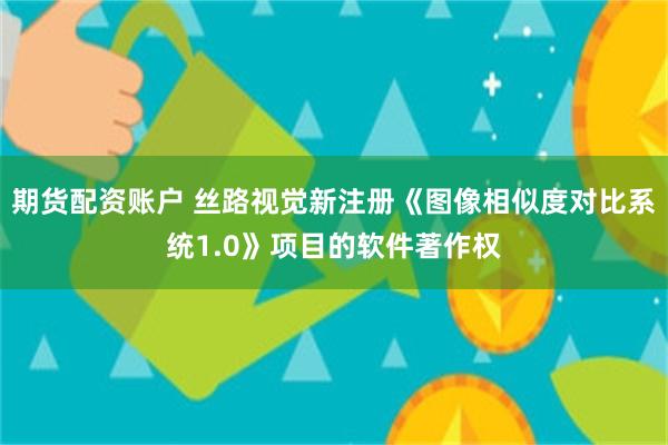 期货配资账户 丝路视觉新注册《图像相似度对比系统1.0》项目的软件著作权