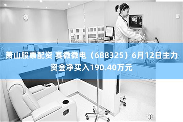 萧山股票配资 赛微微电（688325）6月12日主力资金净买入190.40万元