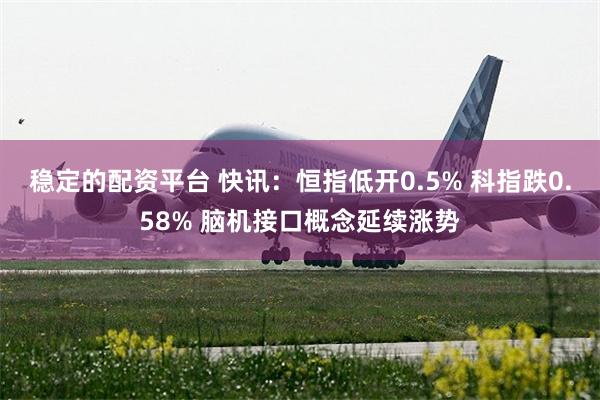 稳定的配资平台 快讯：恒指低开0.5% 科指跌0.58% 脑机接口概念延续涨势