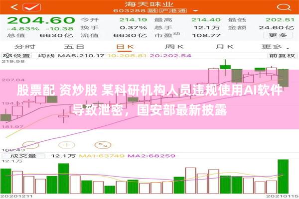 股票配 资炒股 某科研机构人员违规使用AI软件导致泄密，国安部最新披露