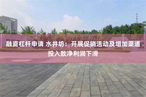 融资杠杆申请 水井坊：开展促销活动及增加渠道投入致净利润下滑