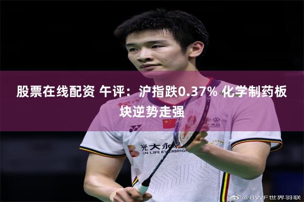 股票在线配资 午评：沪指跌0.37% 化学制药板块逆势走强