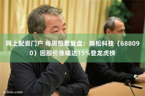 网上配资门户 每周股票复盘：瑞松科技（688090）因股价涨幅达15%登龙虎榜