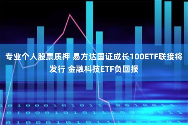 专业个人股票质押 易方达国证成长100ETF联接将发行 金融科技ETF负回报