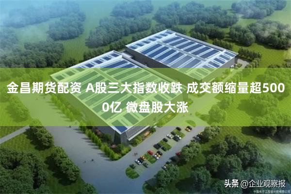 金昌期货配资 A股三大指数收跌 成交额缩量超5000亿 微盘股大涨