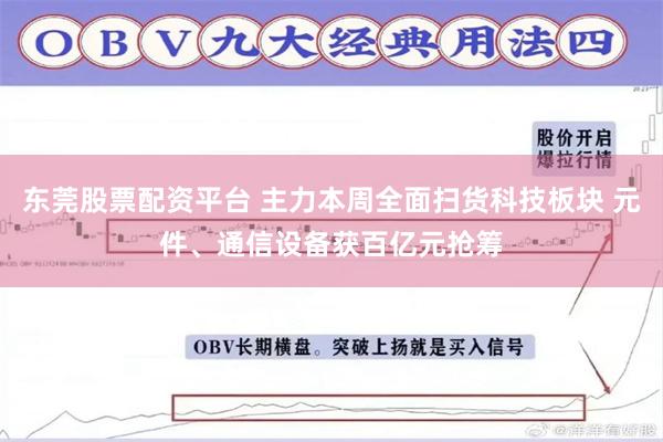 东莞股票配资平台 主力本周全面扫货科技板块 元件、通信设备获百亿元抢筹