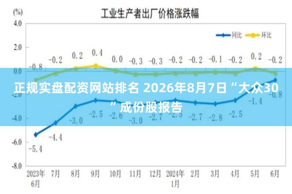 正规实盘配资网站排名 2026年8月7日“大众30”成份股报告