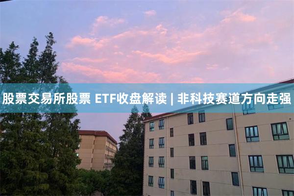 股票交易所股票 ETF收盘解读 | 非科技赛道方向走强