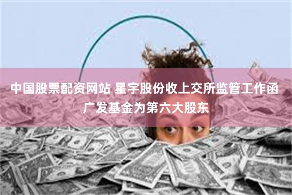 中国股票配资网站 星宇股份收上交所监管工作函 广发基金为第六大股东